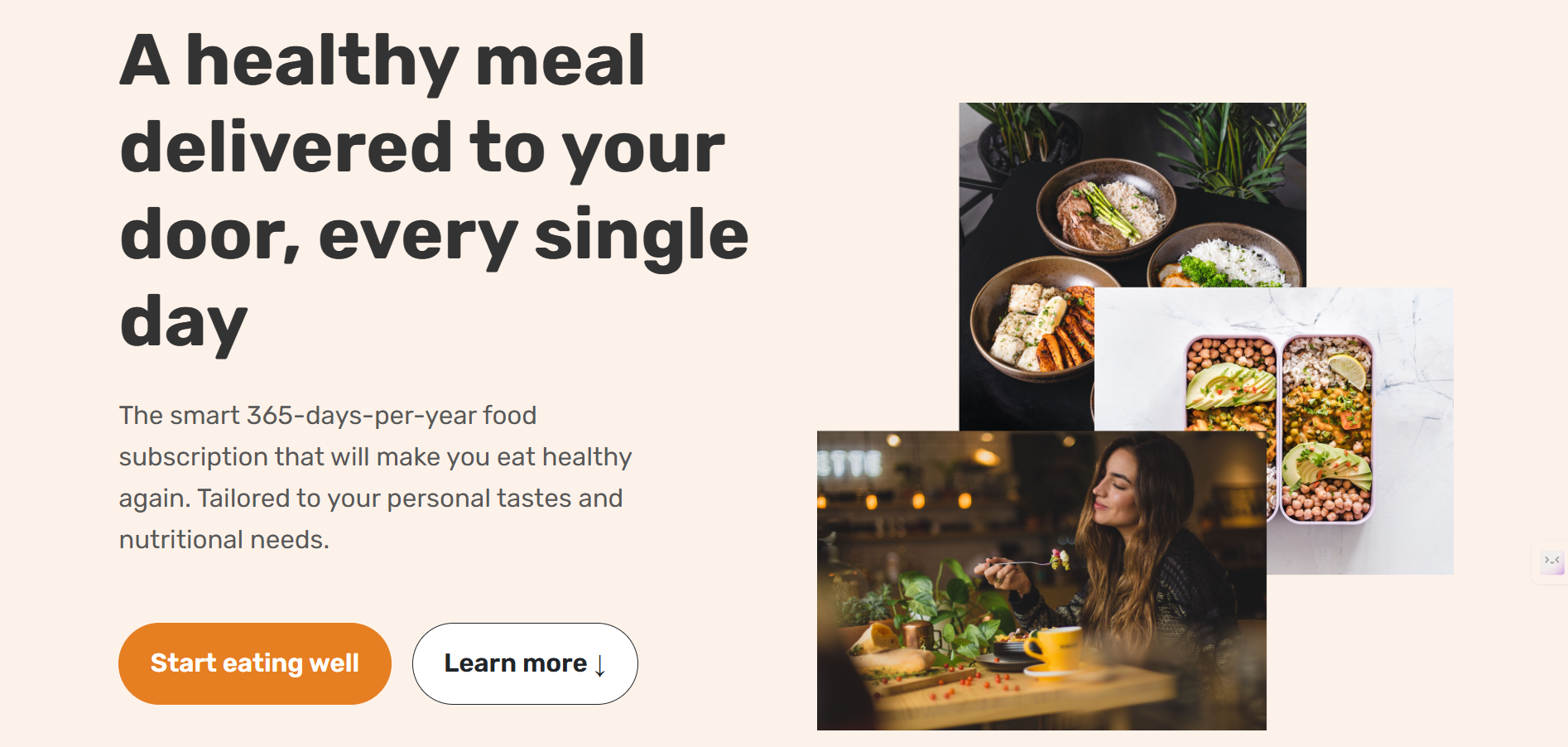 Restaurant Landing Page Screenshot